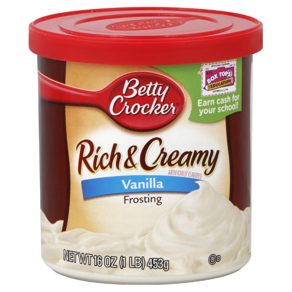Betty Crocker Rich & Creamy Frosting Vanilla (16 oz)