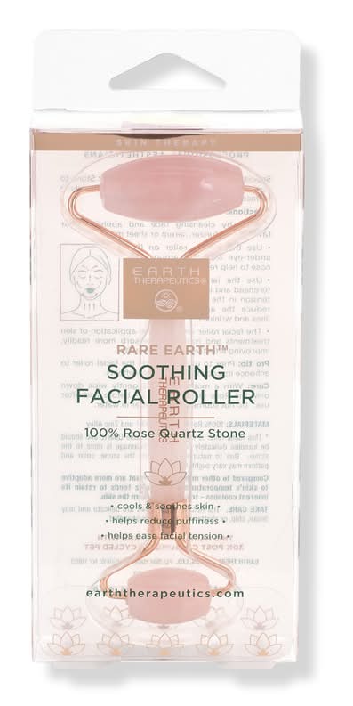 Earth Therapeutics Soothing Facial Roller Rose Quartz Stone
