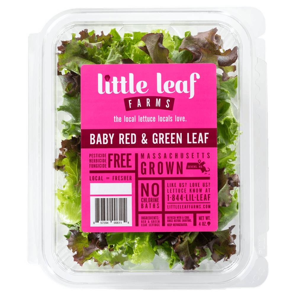 Little Leaf Farms Baby Red & Green Leaf (4 oz)