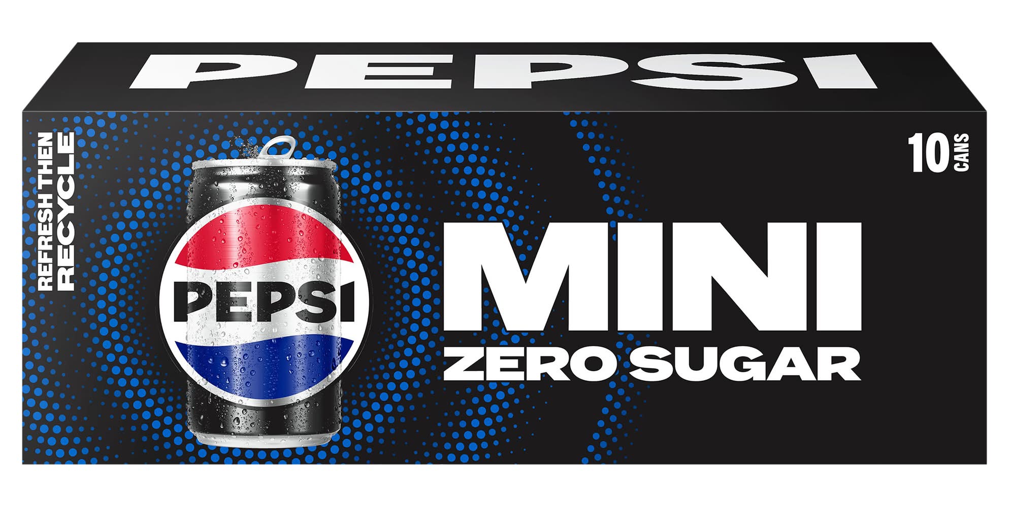 Pepsi Zero Sugar Mini Soda (10 x 7.5 fl oz)