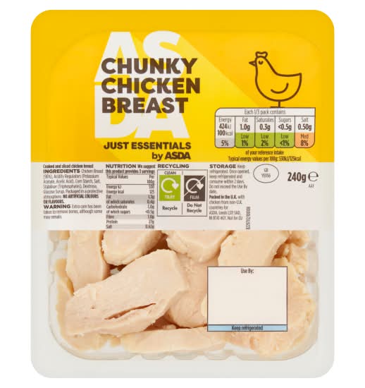 ASDA Just Essentials Chunky Chicken Breast (240g)