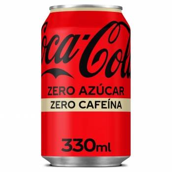 Coca Cola zero azúcar zero cafeína lata 33 cl.