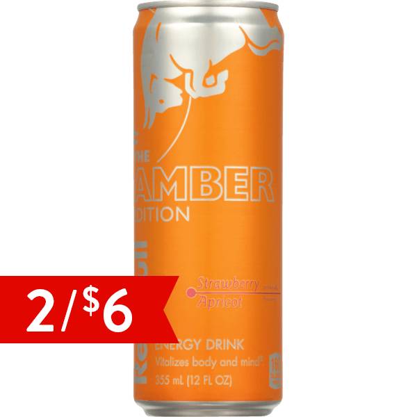 Red Bull Strawberry Apricot Energy Drink 12oz