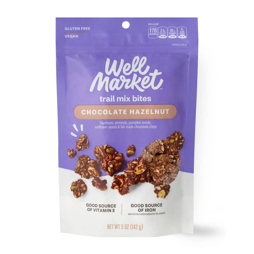 Well Market Chocolate Hazelnut Trail Mix Bites, 5 Oz