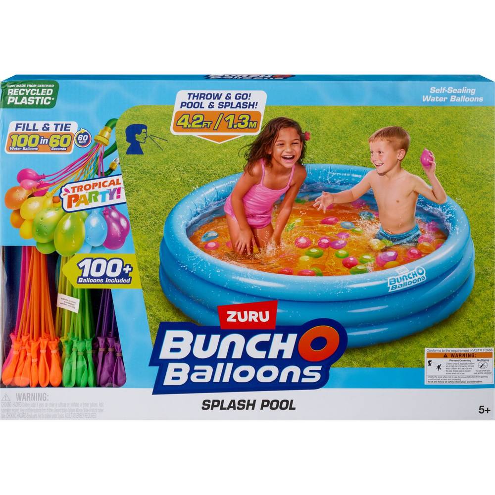 Zuru Splash Pool With Tropical Party Bunch O Balloons