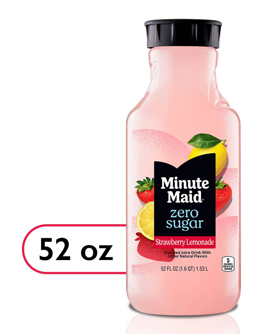 Minute Maid Zero Sugar Juice Blend, Strawberry-Lemonade (52 fl oz)