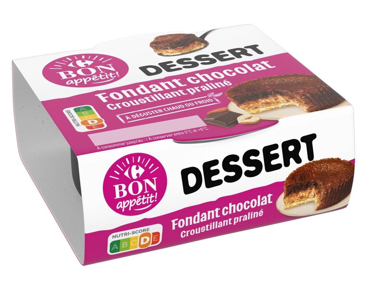 Carrefour Bon Appetit - Dessert fondant croustillant chocolat (80g)