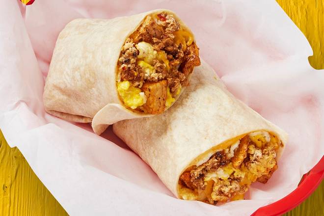 Chorizo, Potatoes, Egg, & Cheese Burrito