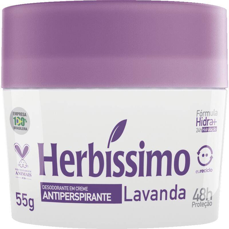 Herbissimo desodorante em creme lavanda (55g)