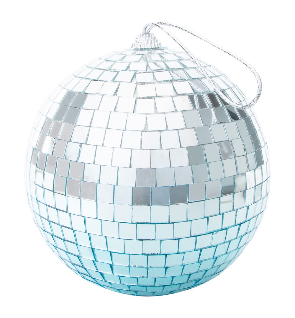Color Disco Ball Silver/Blue
