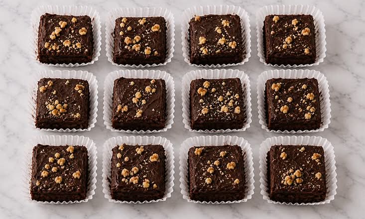 Dozen Chocolate Walnut Brownies