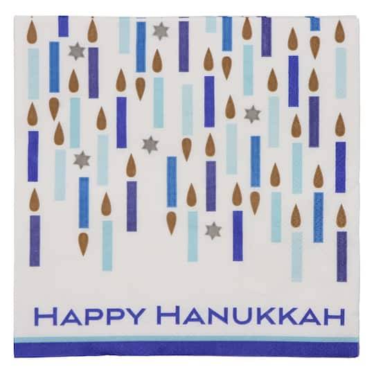 Ashland Hanukkah Candles Lunch Napkins (20 ct)