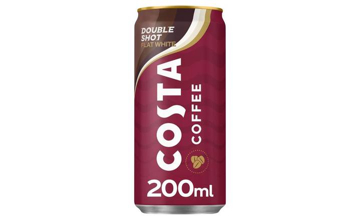 Costa Coffee Cold Flat White 200ml Can Ice Coffee Drink (401744)
