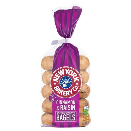 New York Bakery Co. Cinnamon & Raisin Bagels (428g)