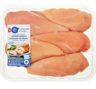 PC Blue Menu Boneless Skinless Chicken Breasts 1.1 KG