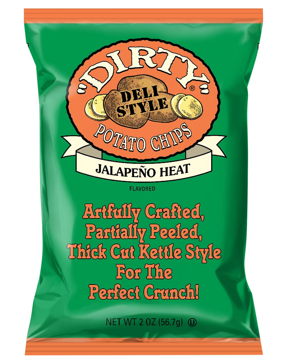 Dirty Jalapeno Heat Potato Chips (2 oz)