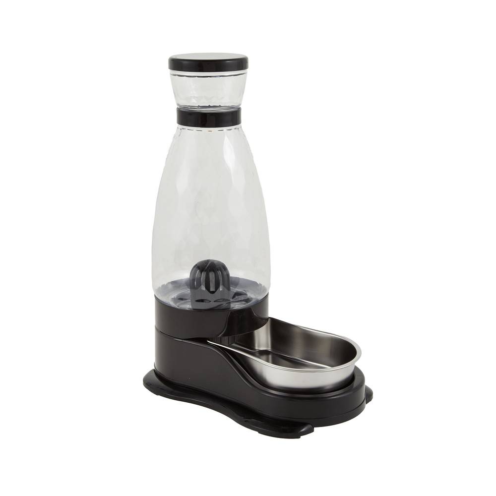 Whisker City Fashion Gravity Cat Waterer, Grey