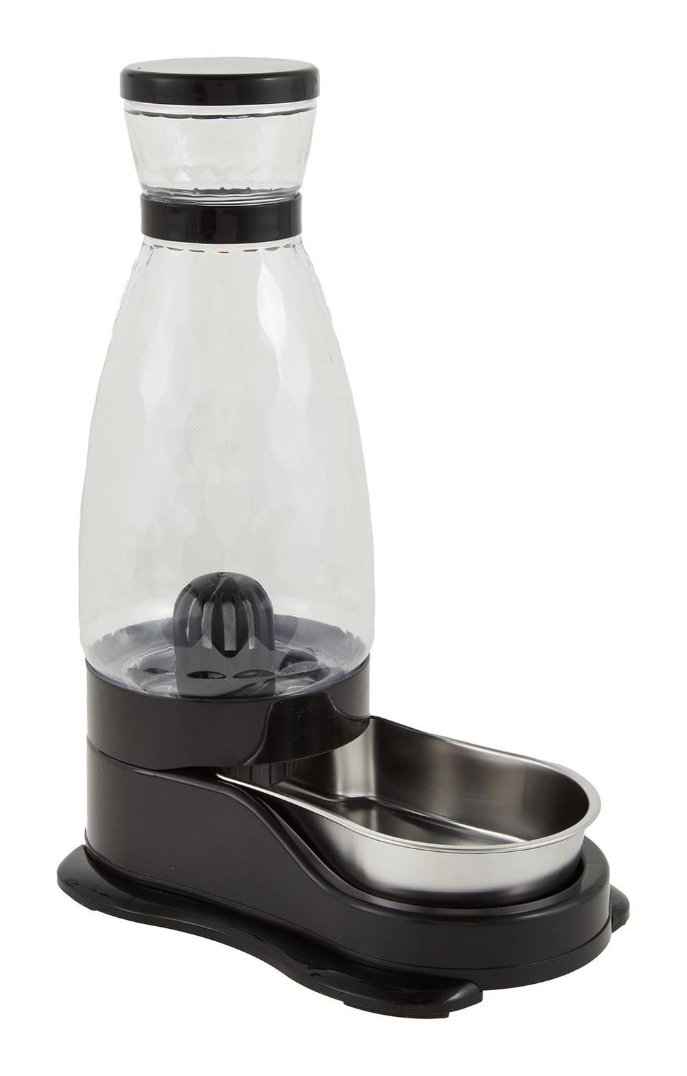 Whisker City Fashion Gravity Cat Waterer, Grey