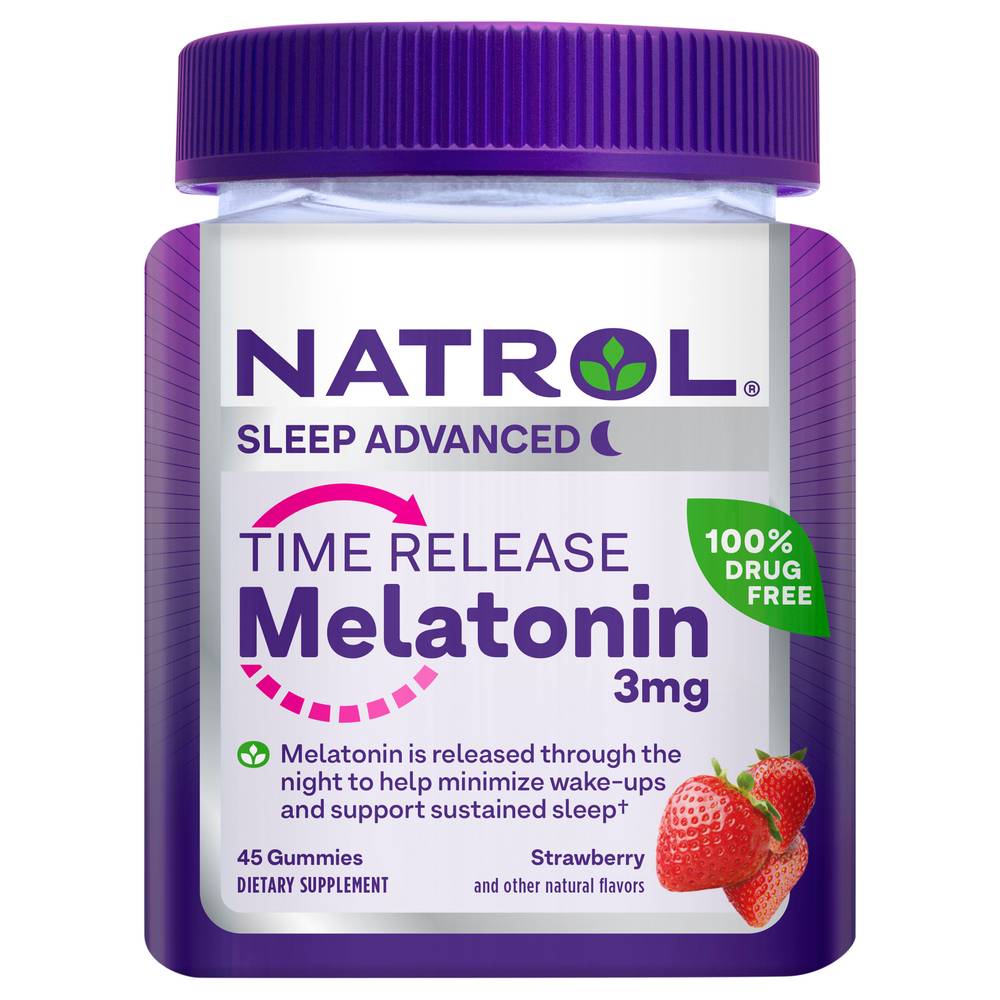 Natrol Time Release Melatonin 3mg Gummies (45 ct)