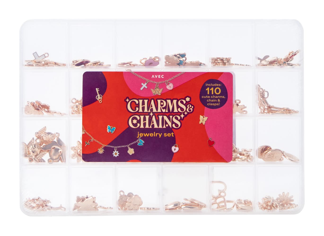 Charms & Chains Jewelry Set 110-Pieces