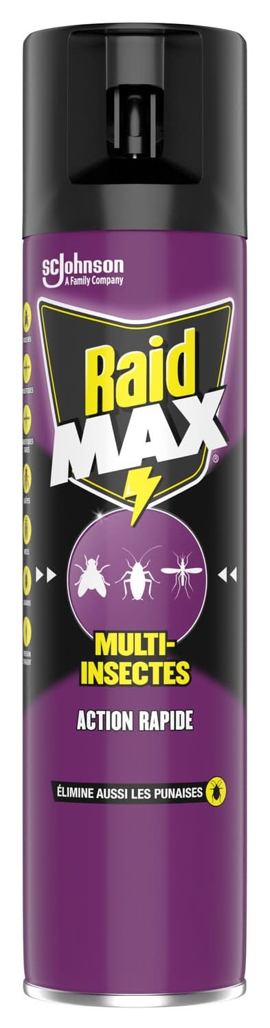 Raid Max - Aérosol multi insectes action rapide (400ml)