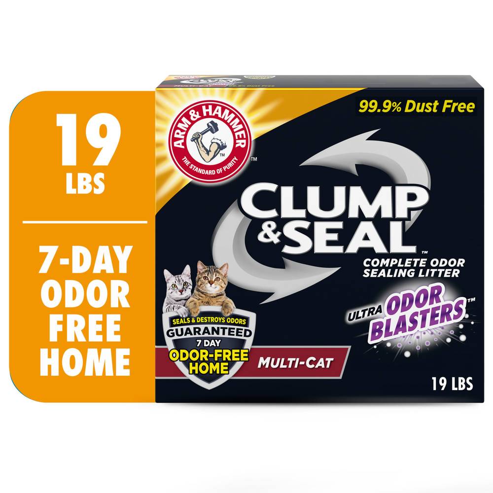 Arm & Hammer Clump & Seal Complete Multi-Cat Odor Sealing Litter (19 lbs)