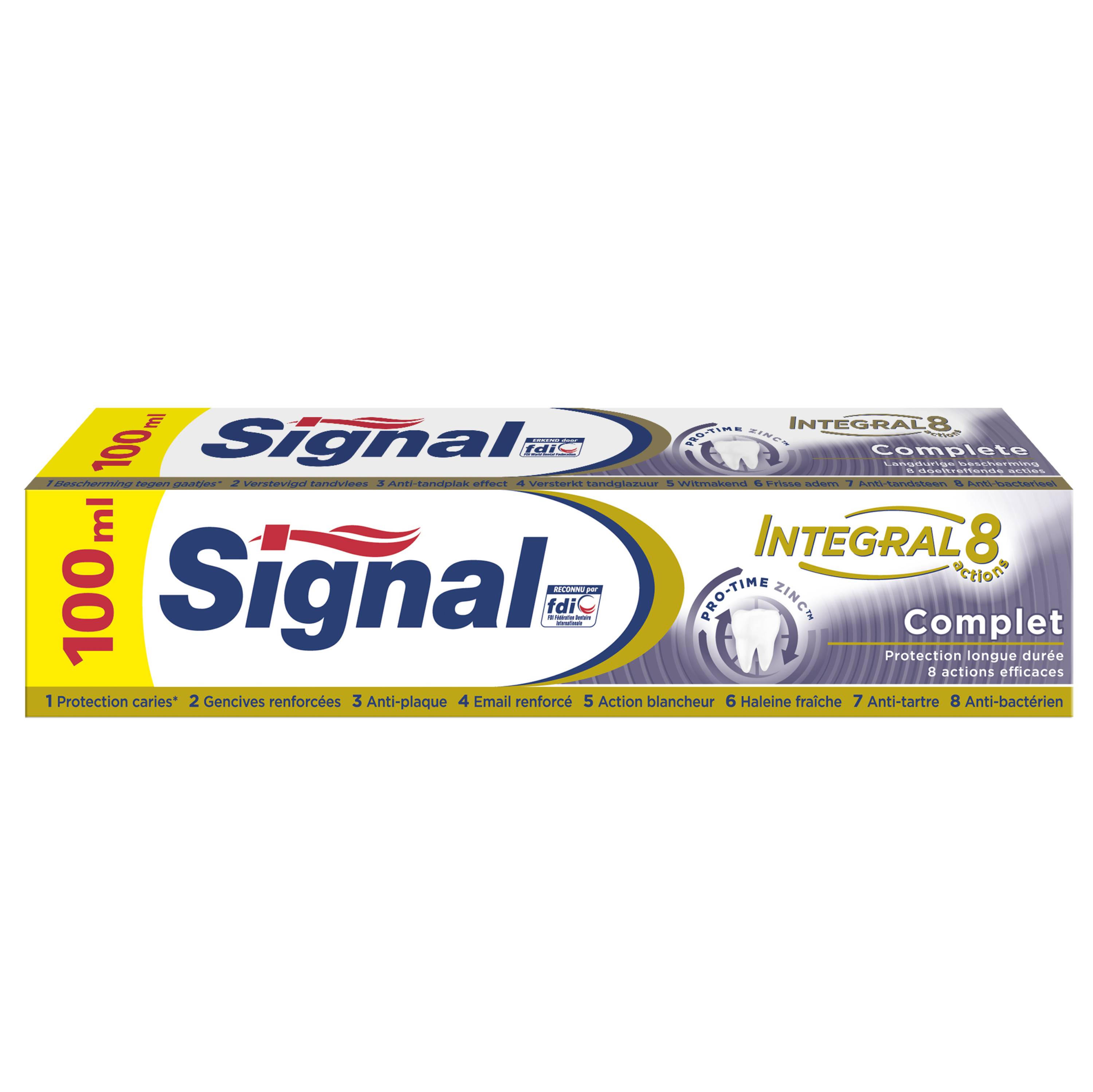 Dentifrice signal complet