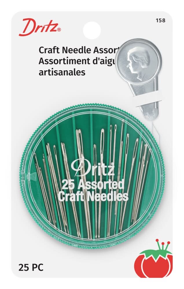 Dritz Hand Needle Compact & Needle Threader, Craft Assortment
