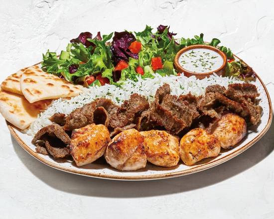 Chicken Kabob & Gyro Meat Plate