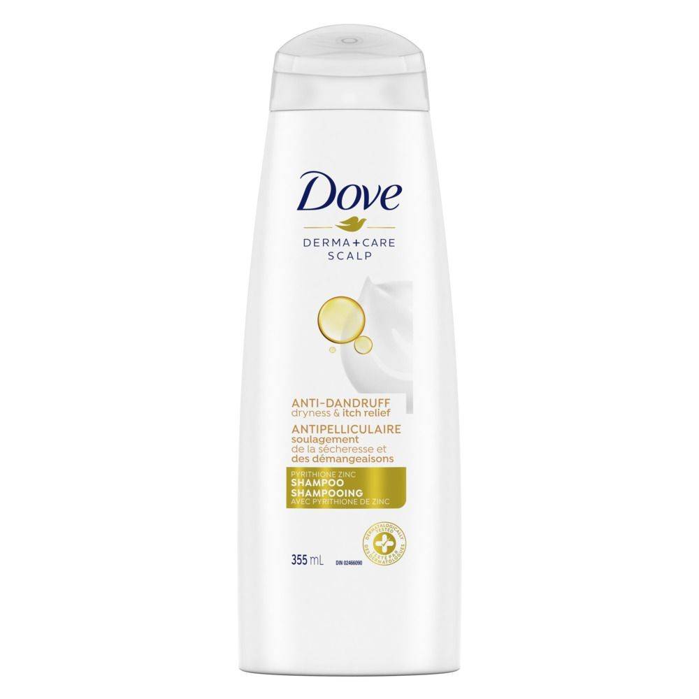 Dove Derma+Care Dryness + Itch Relief Shampoo (355 ml)