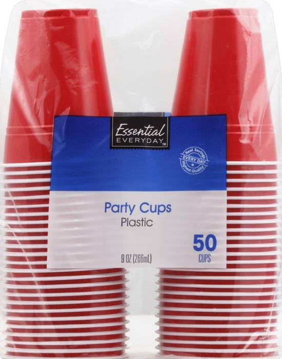 Essential Everyday Plastic Party Cups (50 ct)