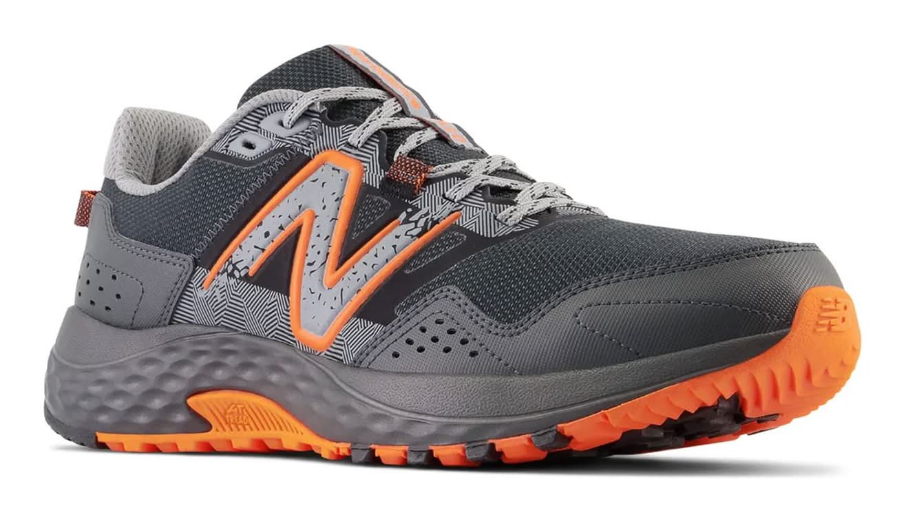 New Balance 410 V8 Trail Running Shoe - Men's  (Black/Orange Medium - 12)