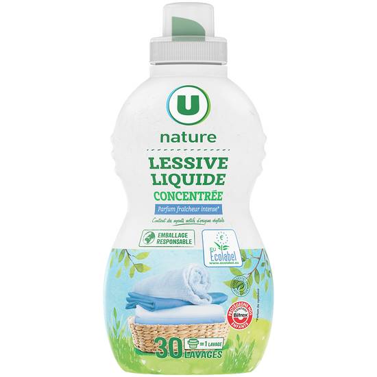 Lessive Liquide Fraicheur Intense U Nature x30