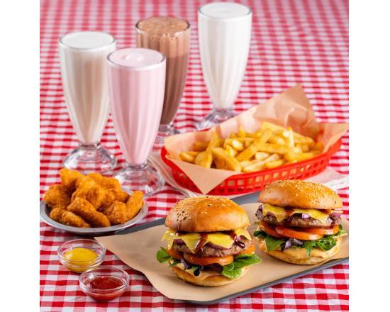 Burgs, Nuggets & Shakes Family Bundle