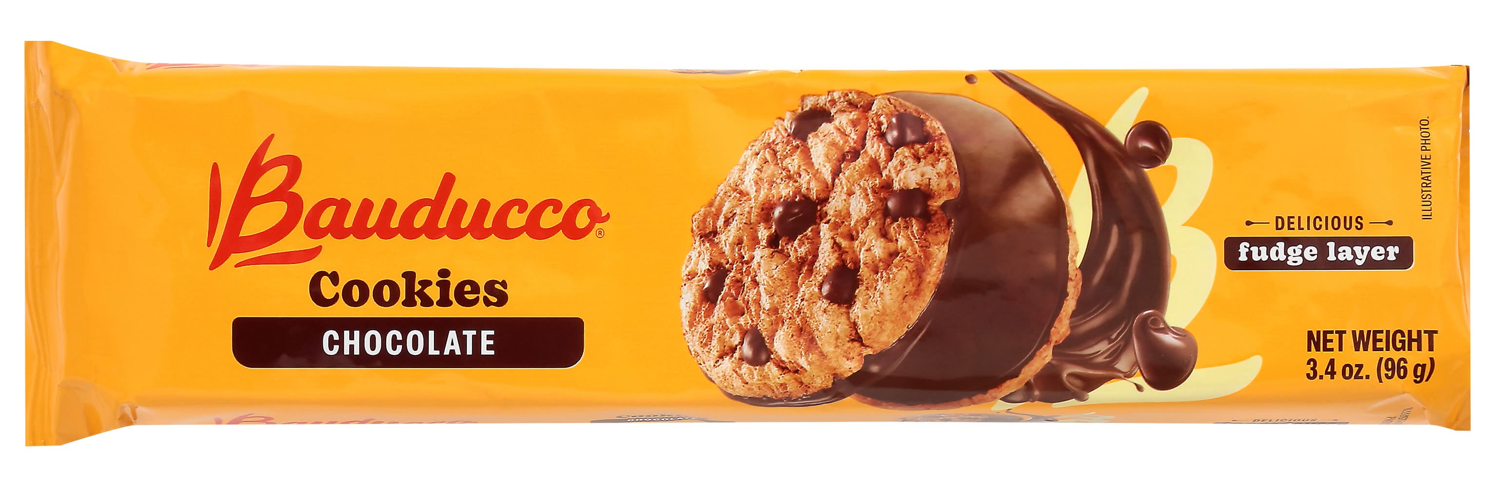Bauducco Delicious Fudge Layer Cookies, Chocolate (3.4 oz)
