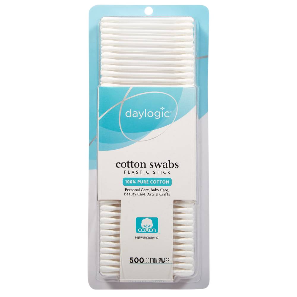 Ryshi Cotton Swabs Plastic Stick (500 ct)