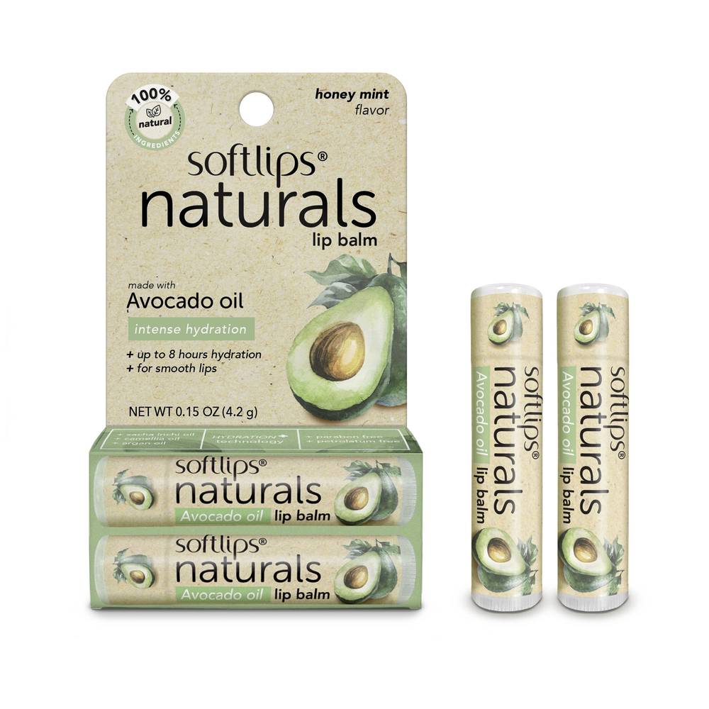 Softlips Naturals Lip Balm With Avocado Oil