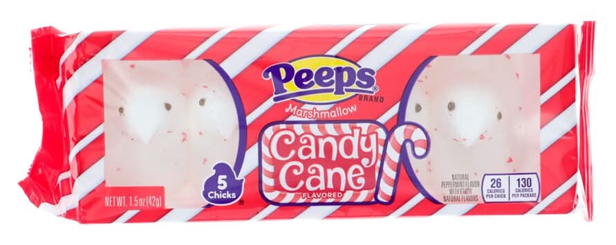 Peeps Marshmallow Chicks, Candy Cane (1.5 oz, 5 ct)