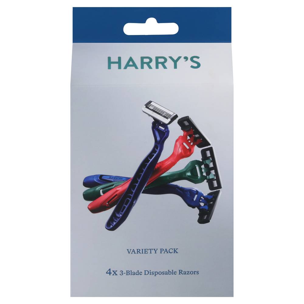 Harry's Disposable 3-blade Razors (4 ct)