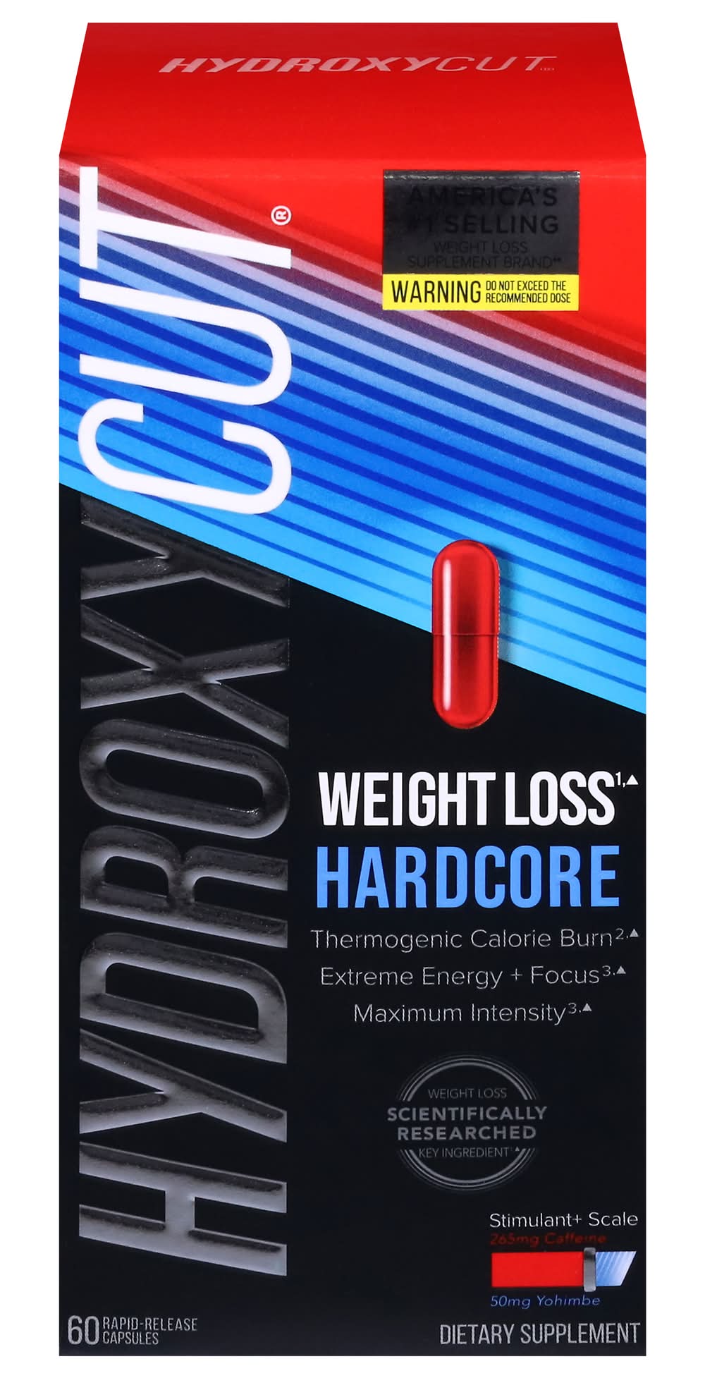 Hydroxycut Hardcore Weight Loss Supplement Rapid Release Capsules (60 ct)