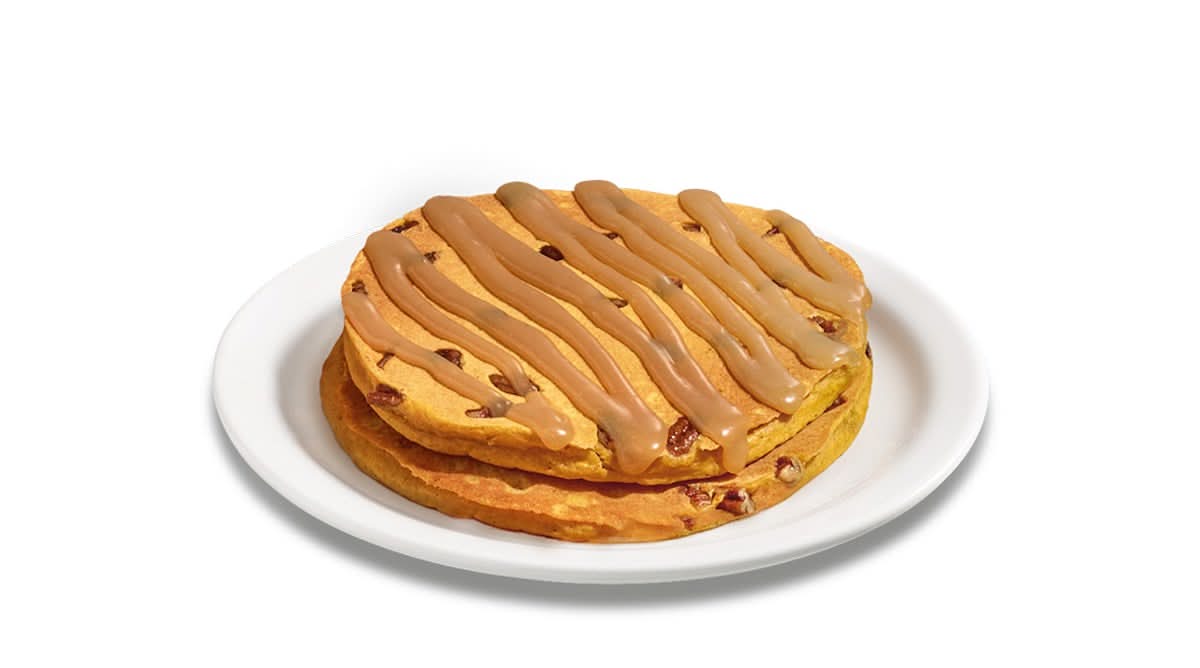 Stack of Pumpkin Pecan Pancakes