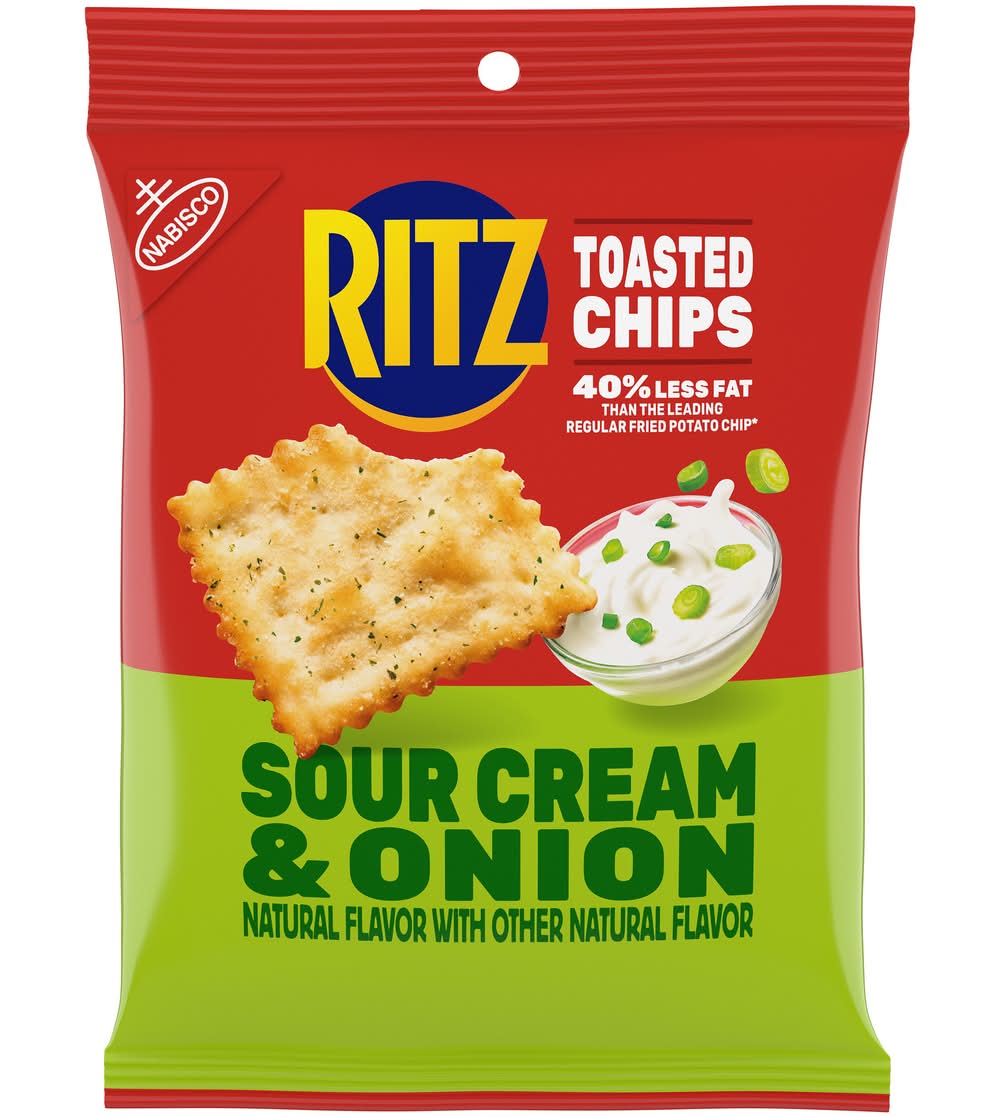 Ritz Nabisco Toasted Chips, Sour Cream & Onion (2.5 oz)