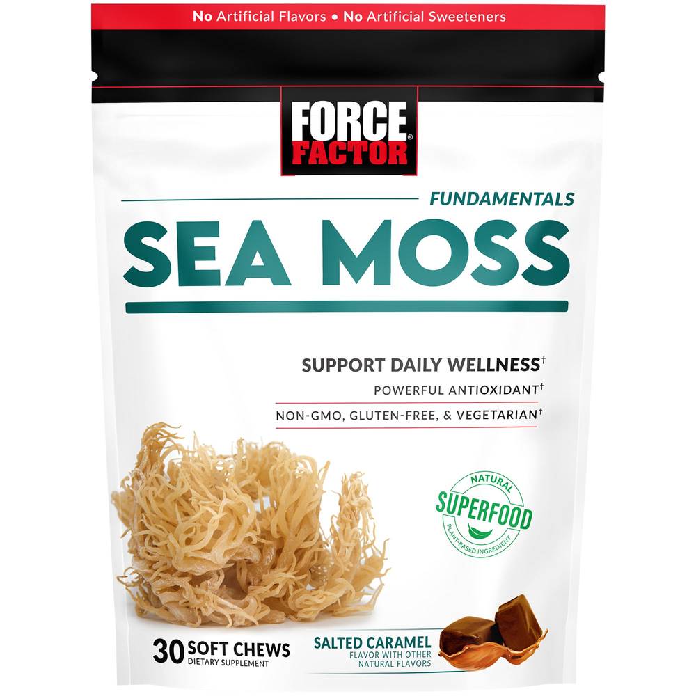 Force Factor Fundamentals Sea Moss Chews (salted caramel)