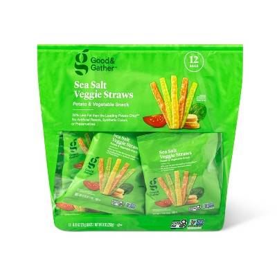 Good & Gather Sea Salt Veggie Straws Potato & Vegetable Snack Multipack (12 ct)