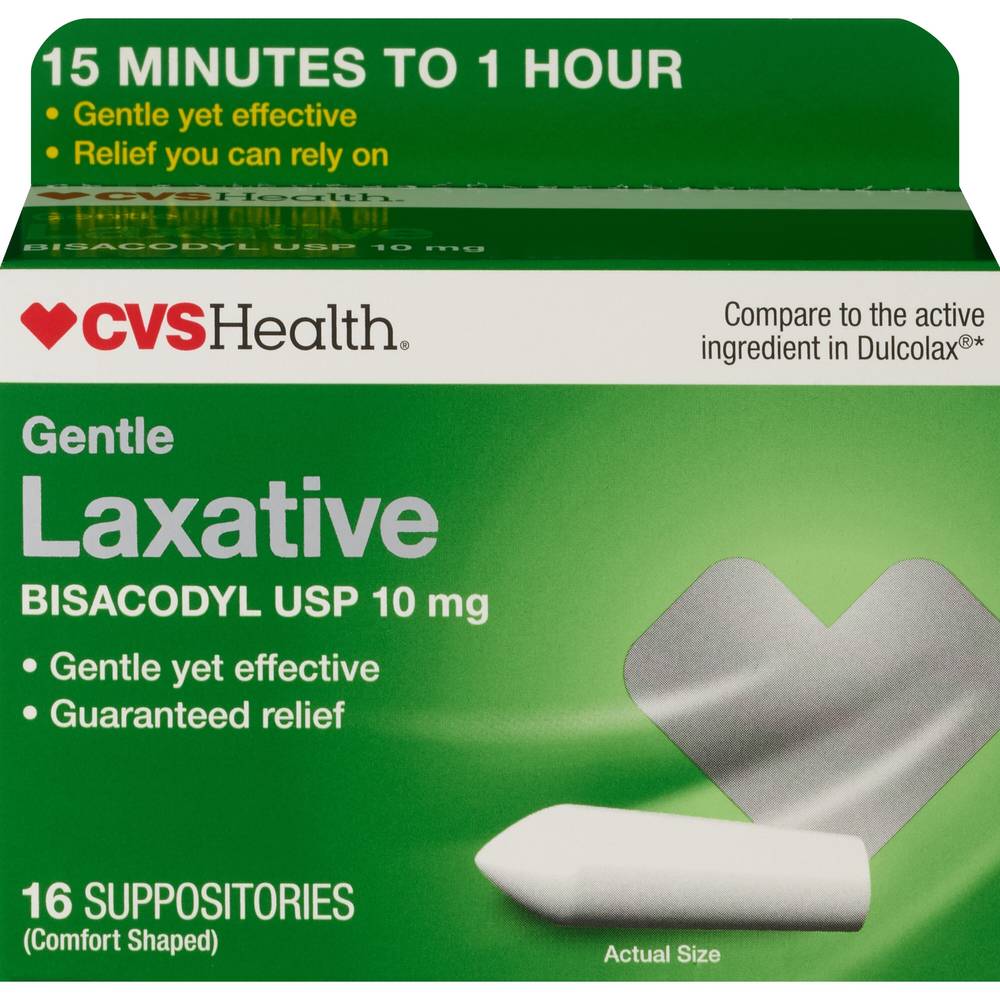 CVS Health Gentle Laxative Suppositories (16 ct)