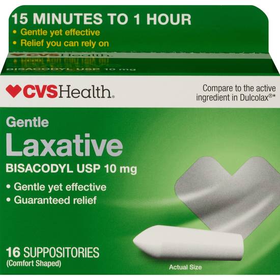 Cardinal Leader Bisacodyl Suppository 10 mg (12 Count)