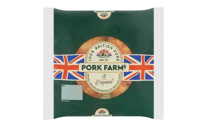 Pork Farms 4 pack Original Mini Pork Pies 200g (372048) 