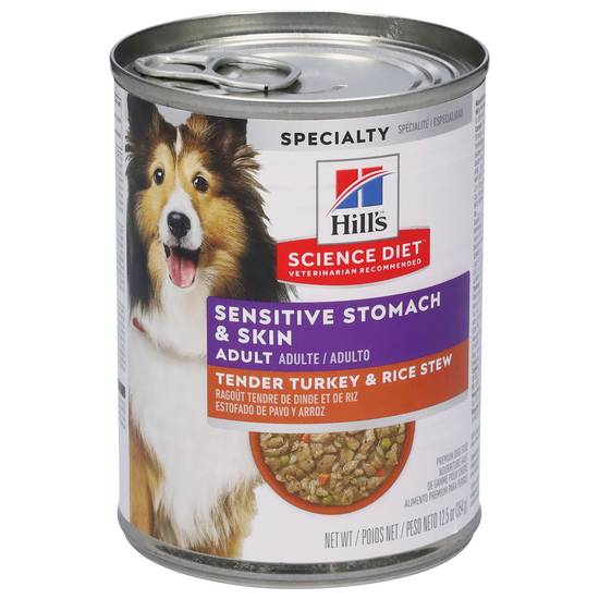 Hill's Science Diet Tender Turkey & Rice Stew Sensitive Stomach & Skin Dog Food