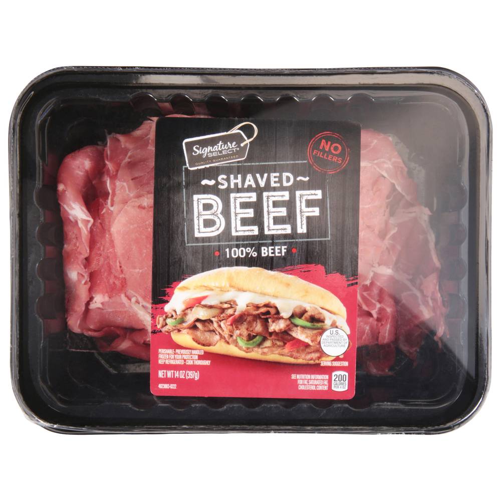 Signature Select Beef Shaved Steak (14 oz)