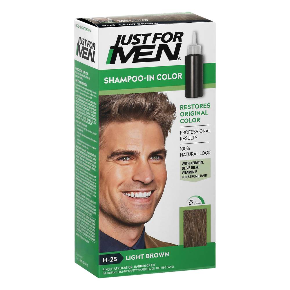 Just For Men Light Brown Shampoo-In Color